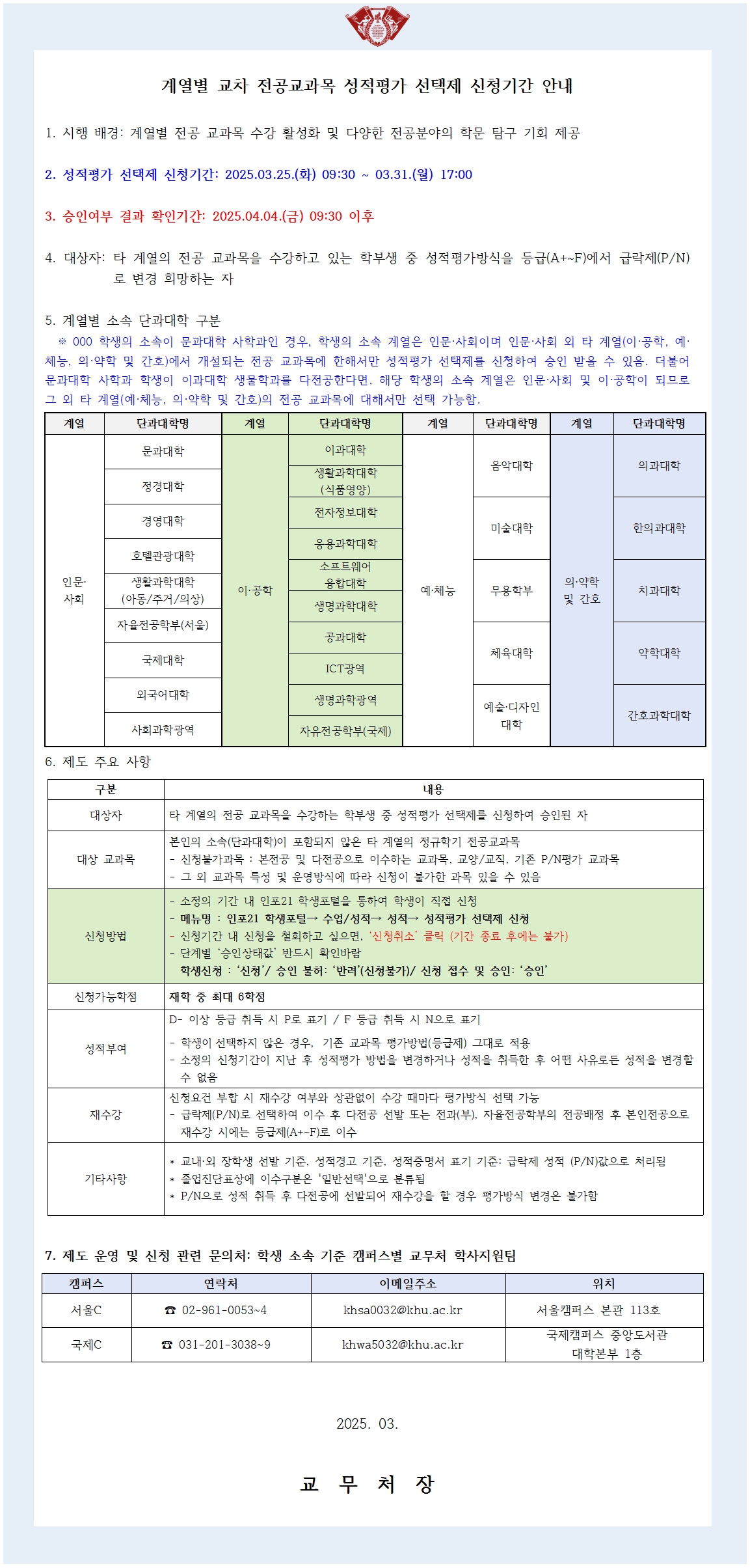 [안내문] 2025-1학기 계열별 교차 전공교과목 성적평가 선택제 신청 안내문001.jpg